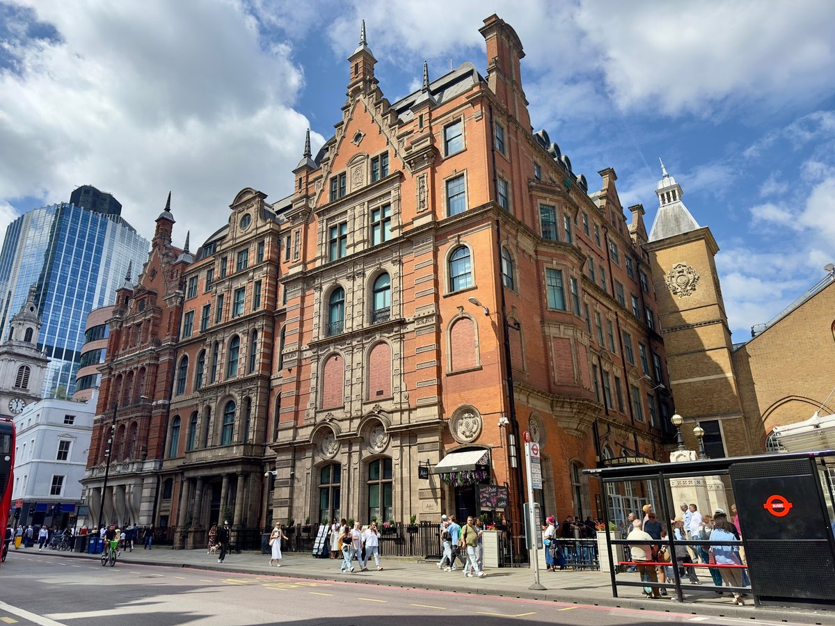 Historic Victorian building at Liverpool Street, London, UK