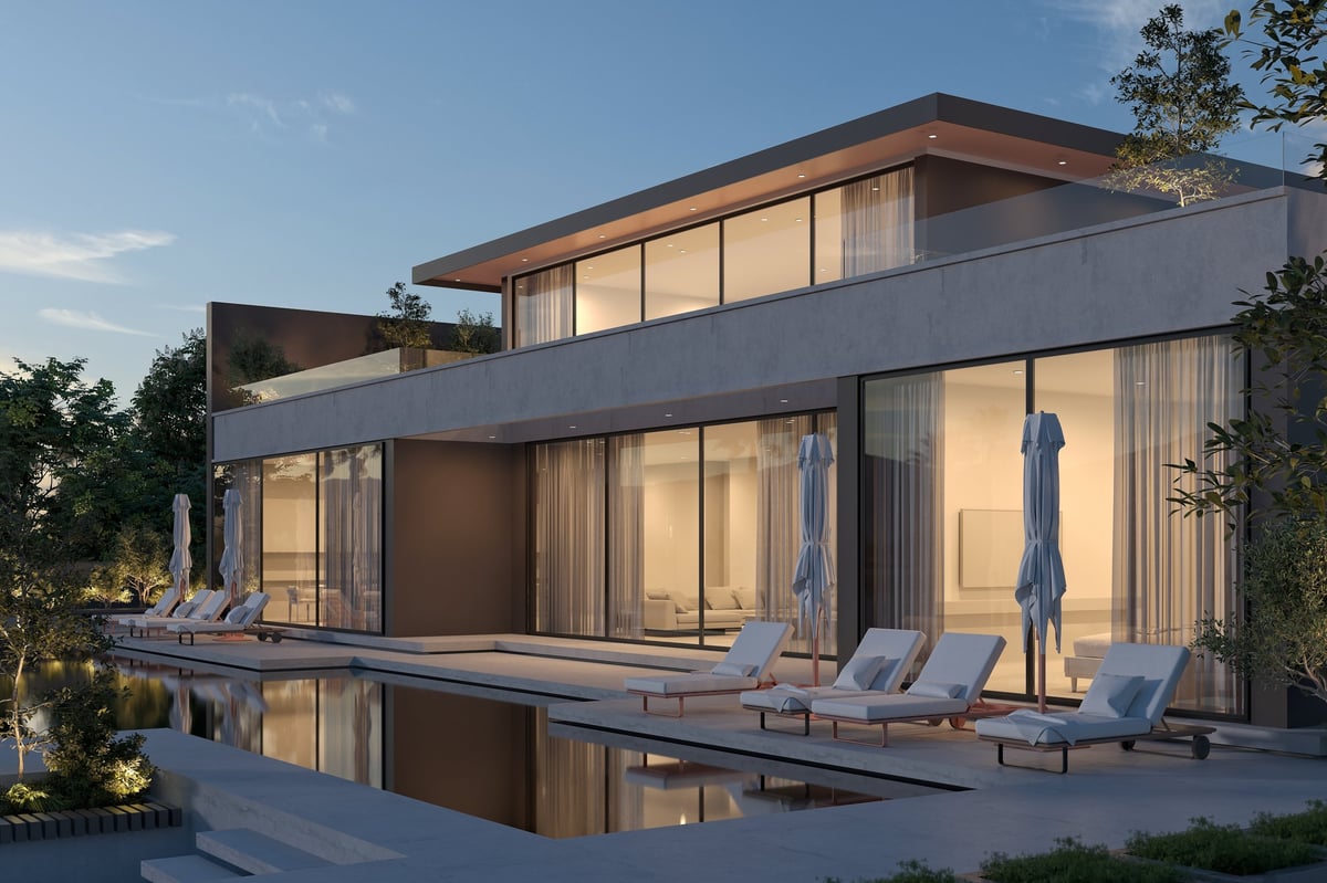 Luxury Nevada villa with swimming pool, representing premium real estate properties