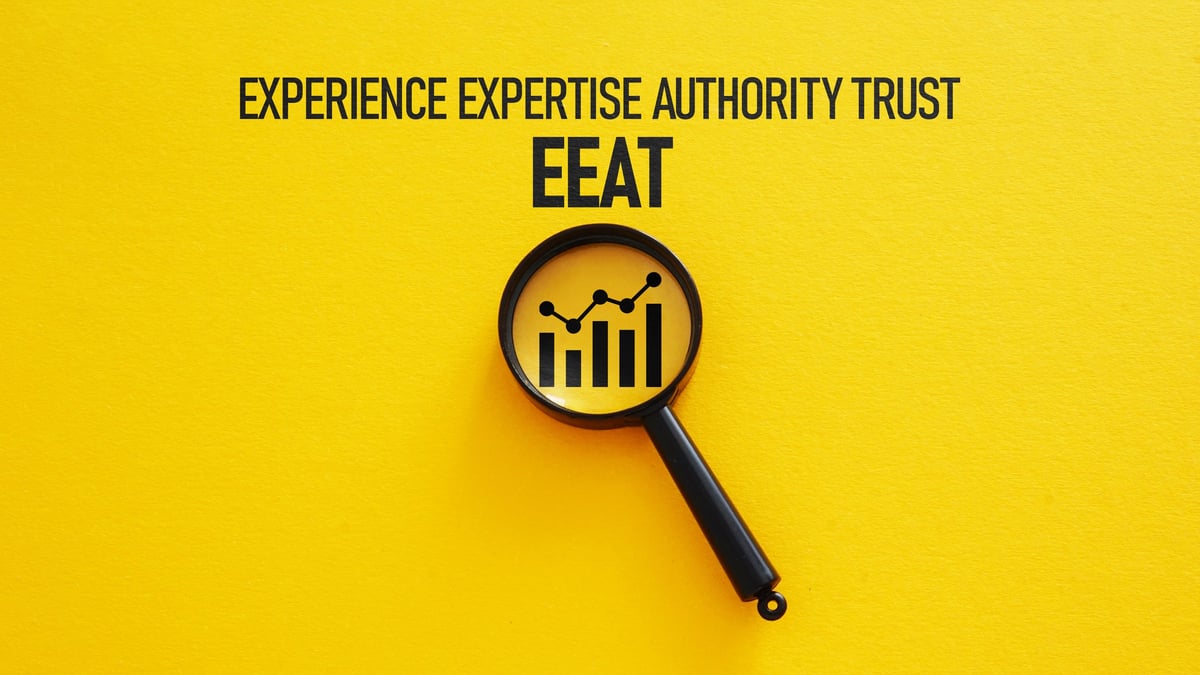 EEAT Ranking Factors Concept - Experience Expertise Authority Trust for Search Engine Optimization, Website Credibility, Content Quality Signals, Digital Marketing Strategy