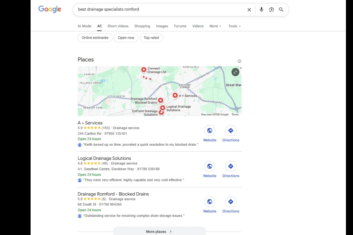 Local SEO and Google Business Profile 5-star map rankings